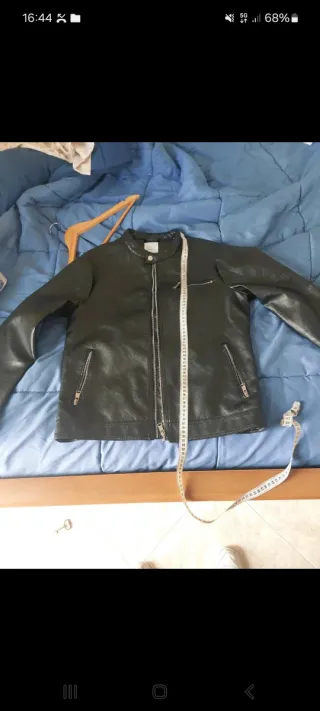 Giacca uomo ecopelle nera