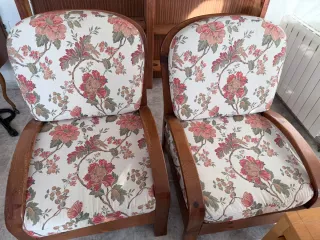 2 Sillones Estampados Madera