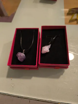 Collar Amatista Natural Plata