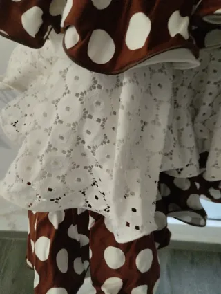 Traje de flamenca juvenil lunares