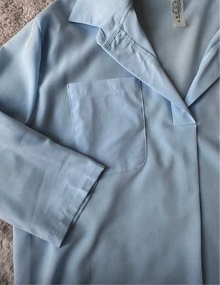 Vestito camicia azzurro