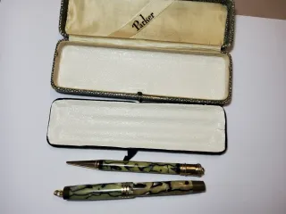 Parker Duofold RARISSIMO set stilografica portamin