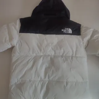 Plumífero Negro Blanco Talla S