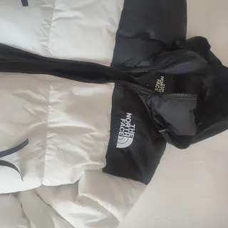 Plumífero Negro Blanco Talla S