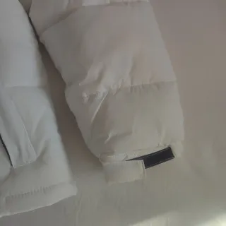 Plumífero Negro Blanco Talla S