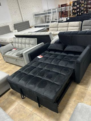 Sofá Cama 2 Plazas 3 en 1 + Cojines