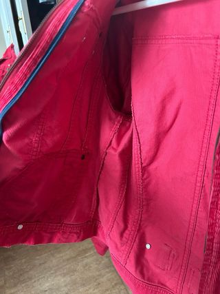 Cazadora vaquera roja corduroy