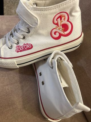 Zapatos Barbie Niña Lona