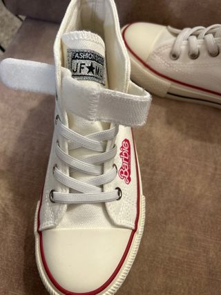 Zapatos Barbie Niña Lona