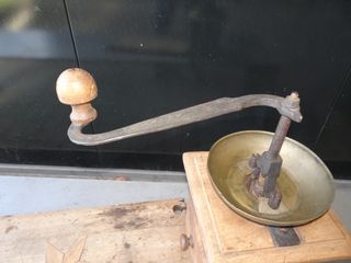 Antiguo Molinillo Café Marquetería S-XIX