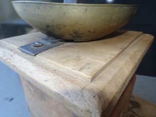 Antiguo Molinillo Café Marquetería S-XIX