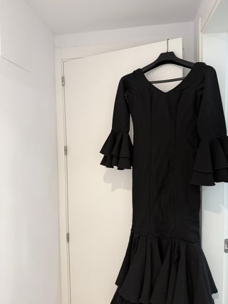 Traje de Flamenca Negro Talla 34