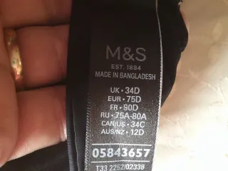 Soutien Marks & Spencer 34D (90D) com Aro