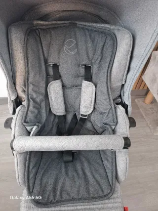 Cochecito Bebé 3 Piezas Gris JANÉ MUUM