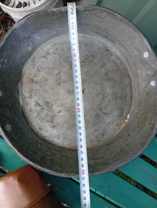 Antica Padella in rame con manici