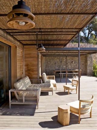 Butaca baja Unopiù teca y WaProLace