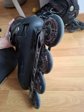 Patines FILA Talla 46 + Protecciones + Bolsa