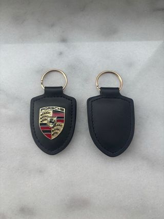 Llavero Porsche Cuero Negro Nuevo
