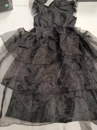 Disfraz Miércoles Addams Talla 120cm