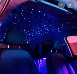 Techo tapizado y cielo estrellado