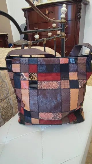 Borsa a spalla Braccialini patchwork
