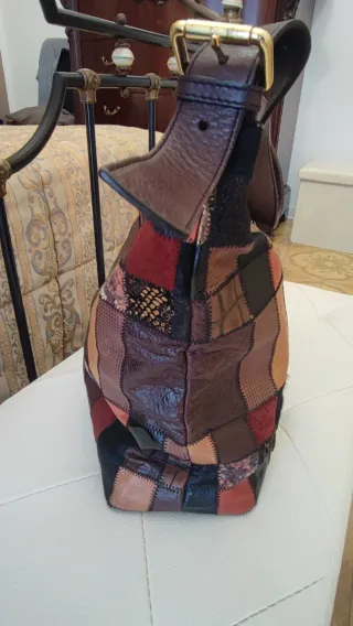 Borsa a spalla Braccialini patchwork