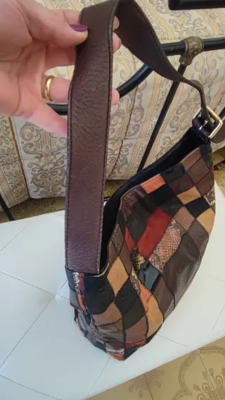Borsa a spalla Braccialini patchwork