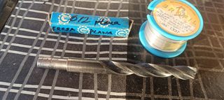 Fresa 12mm, Broca 11.5mm y Rollo Estaño