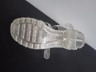 Sandalias pescador tacón plateadas