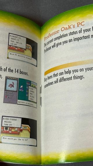 Manual ORIGINAL Pokemon Verde Hoja LeafGreen USA