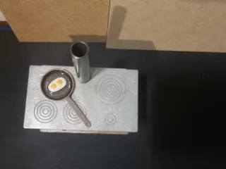 Mueble cocina miniatura metal