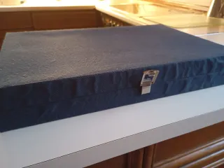 Cubertería Acero Inoxidable Caja Azul