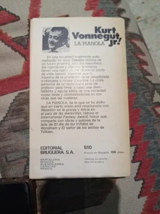 REGALO La pianola Kurt Vonnegut