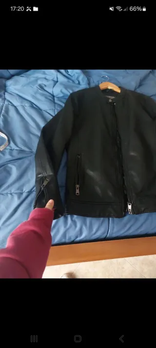 Giacca uomo ecopelle pesante