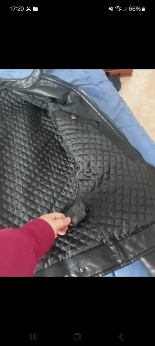 Giacca uomo ecopelle pesante