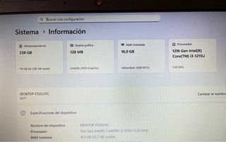 Portátil Lenovo seminuevo