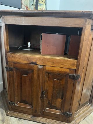 Mueble esquinero madera maciza