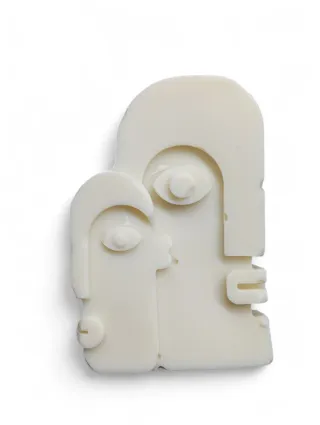 Sapone artigianale viso astratto