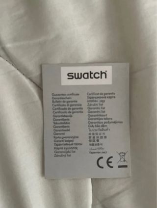 Omega Swatch Moonwatch Negro/Plata