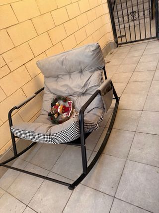 Sedia a Dondolo per Esterno/Interno Beige