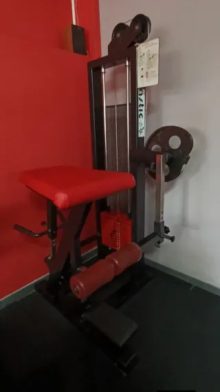 Máquina de musculación roja