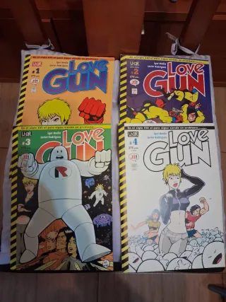 Cómics Love Gun. Nuevos. N°1,2,3,4
