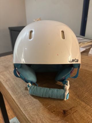 Casco Esquí Snowboard Blanco en buen estado