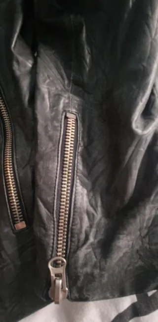 Cazadora Piel Diesel Black Gold Talla L