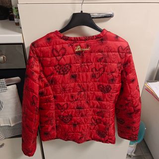 Giubbotto Desigual primaverile floreale rosso
