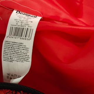 Giubbotto Desigual primaverile floreale rosso