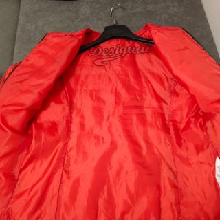 Giubbotto Desigual primaverile floreale rosso