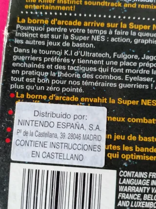 Killer Instinct snes Completo Españolizado