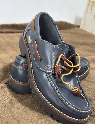 Náuticos Angelitos Piel Azul Marino