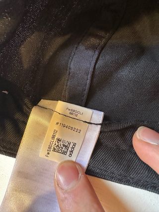 Gorra Adidas Negra Logo Blanco